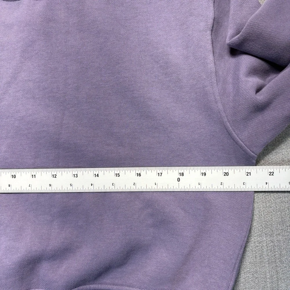 Lululemon Perfectly Oversized Cropped Crew Purple Sweatshirt XS LW3KJWS